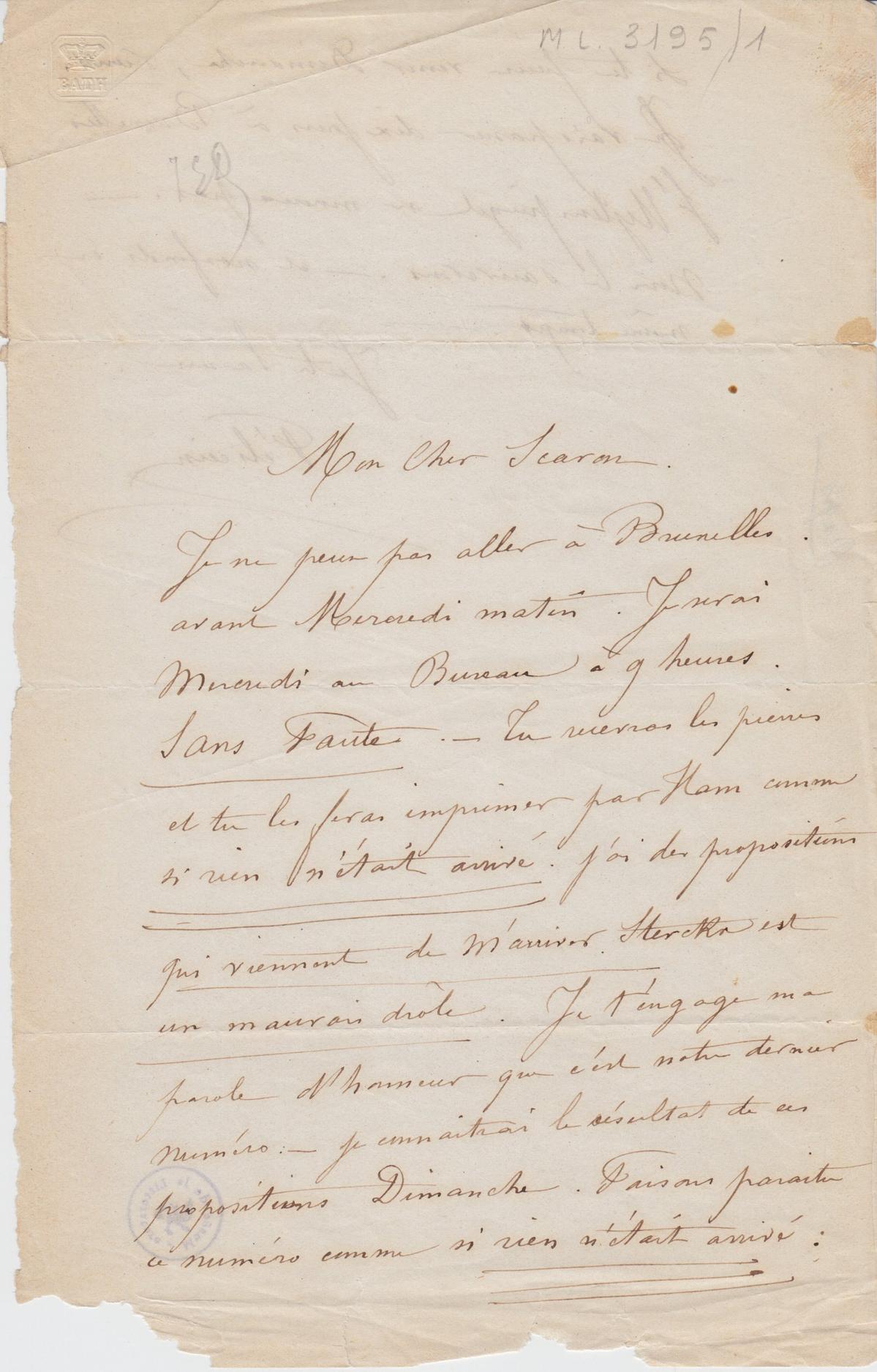 Illustration de la lettre