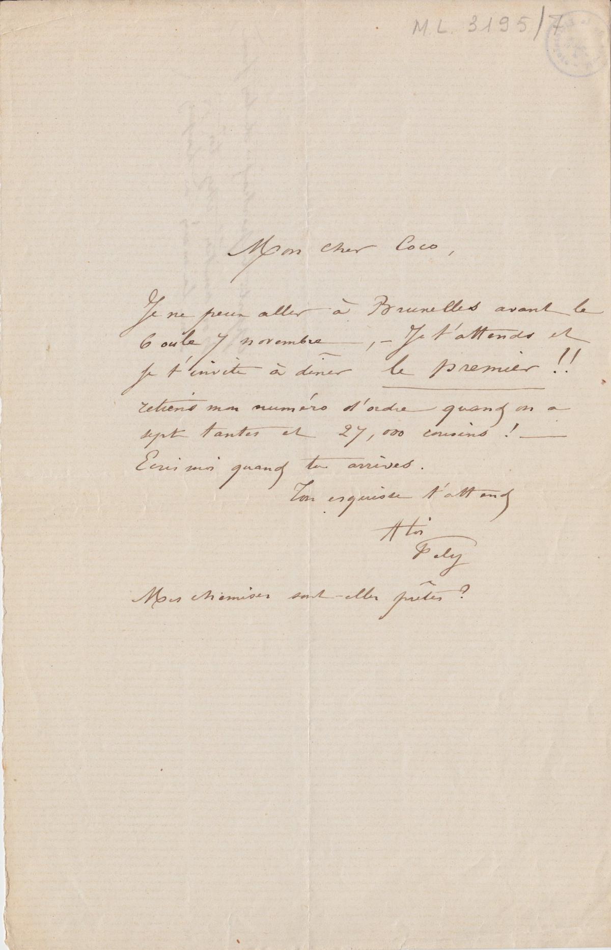 Illustration de la lettre