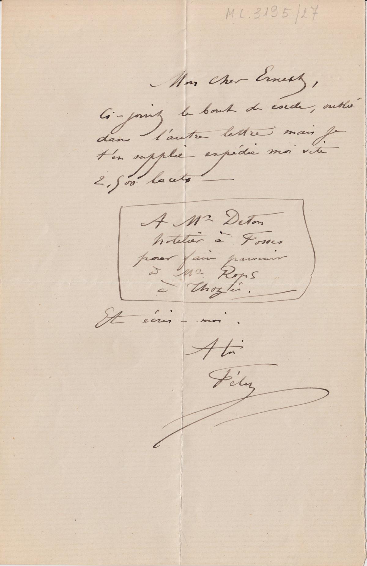 Illustration de la lettre