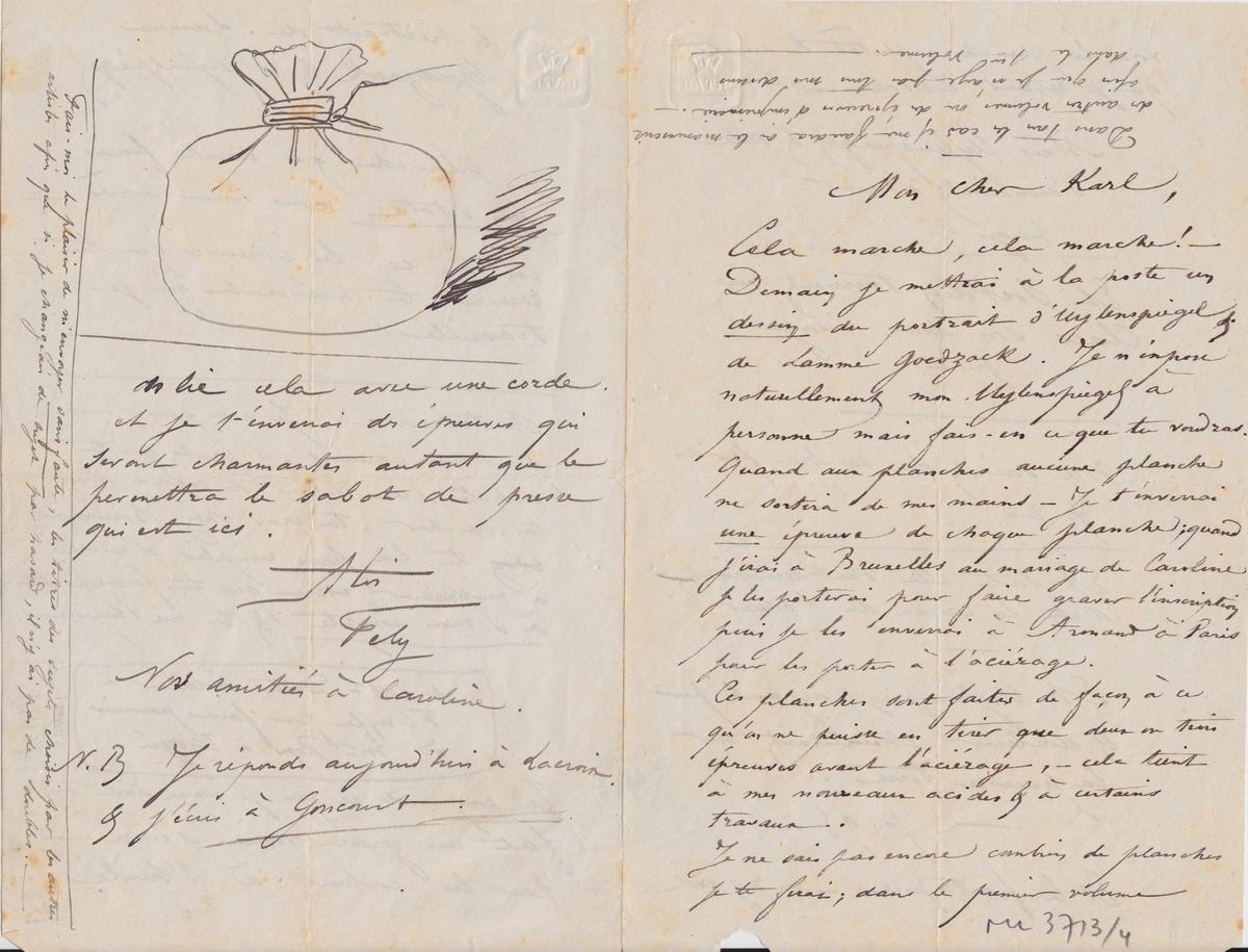 Illustration de la lettre