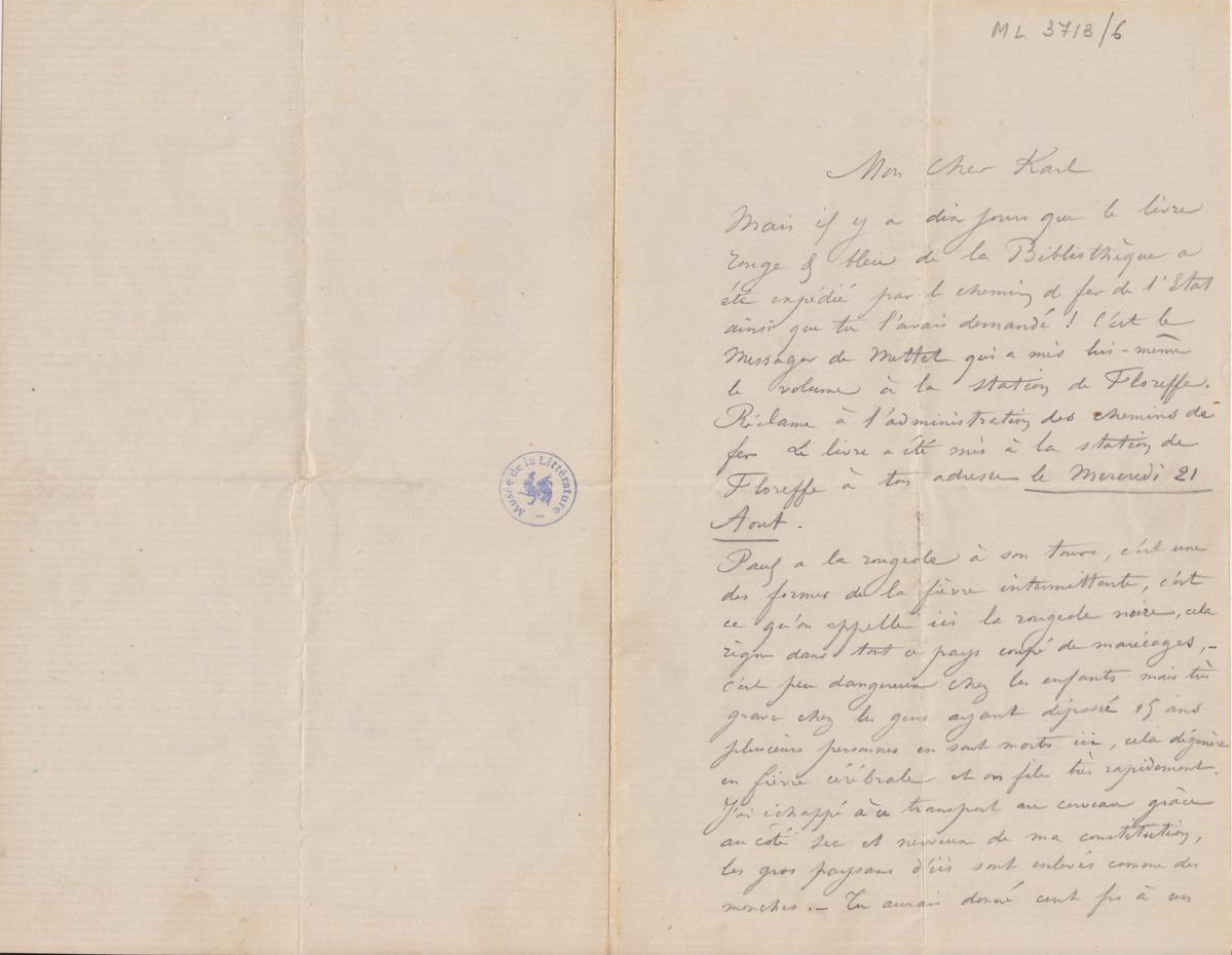 Illustration de la lettre