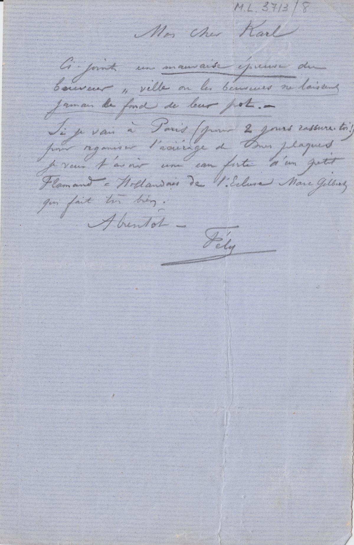 Illustration de la lettre