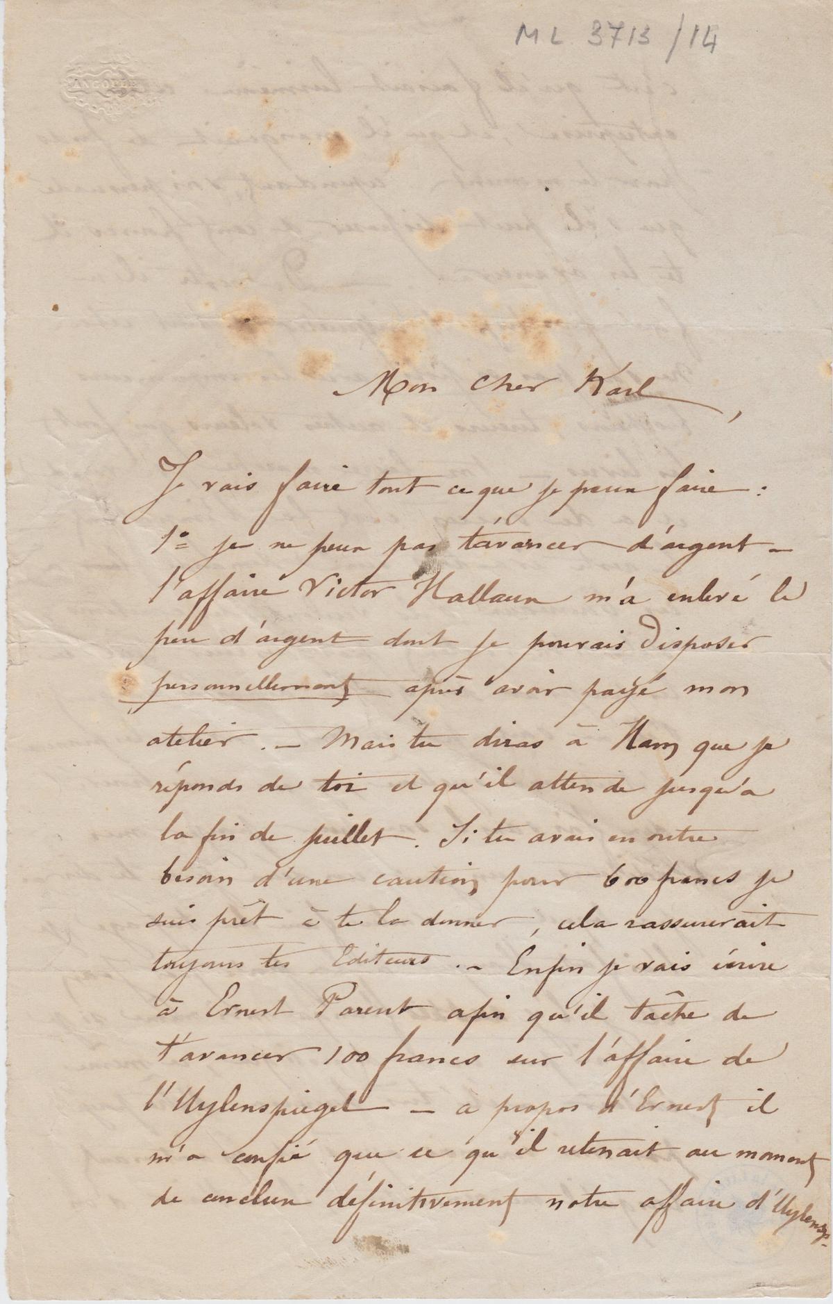 Illustration de la lettre