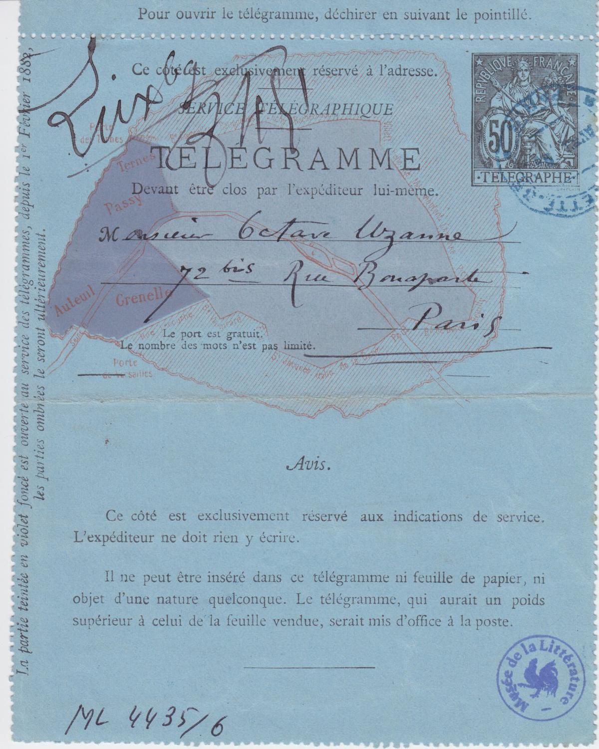 Illustration de la lettre