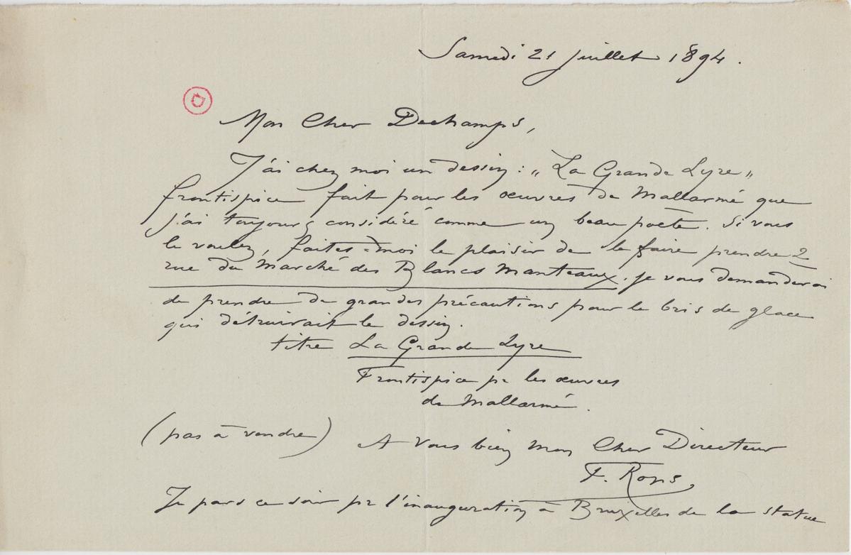 Illustration de la lettre