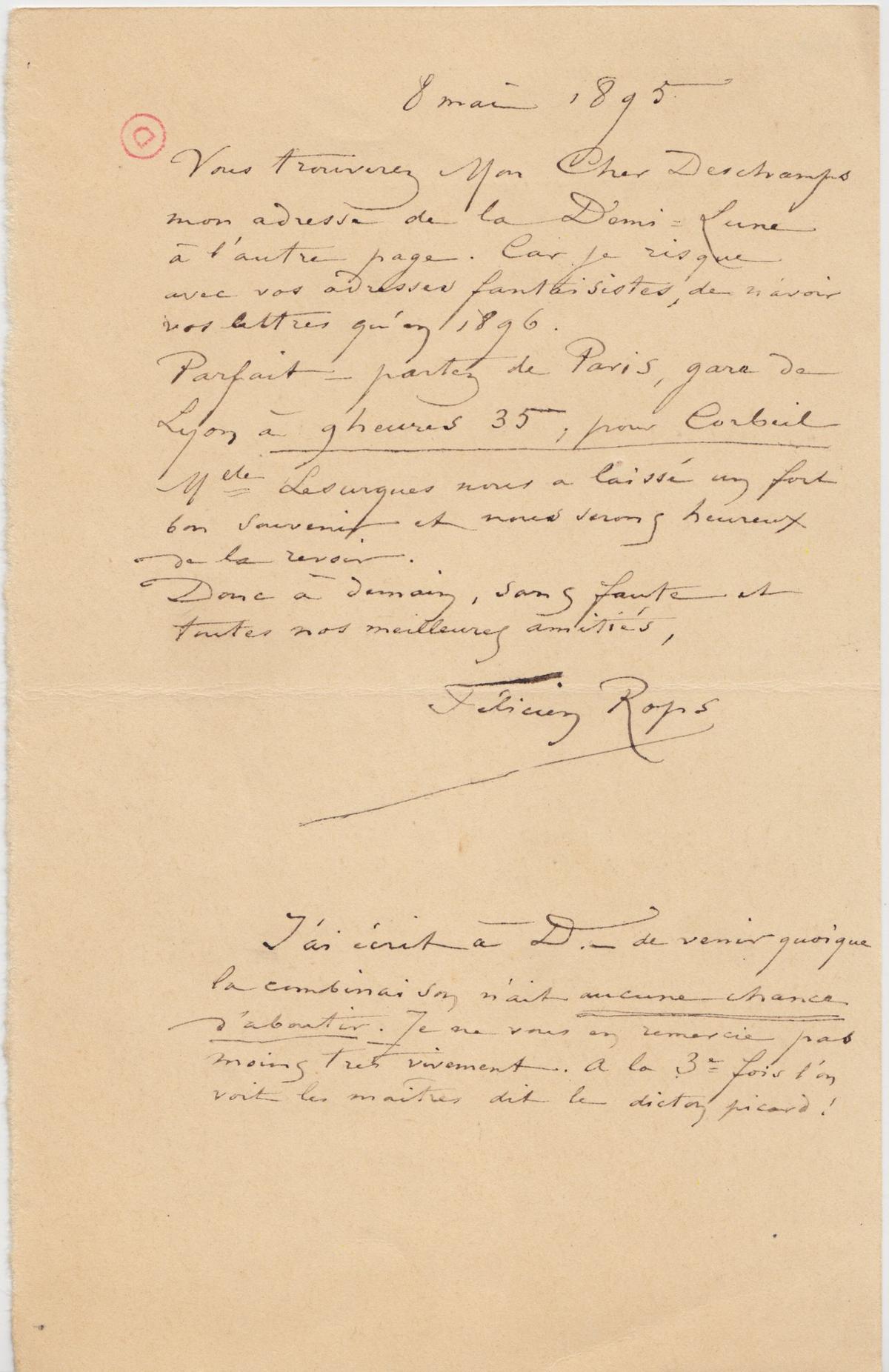 Illustration de la lettre