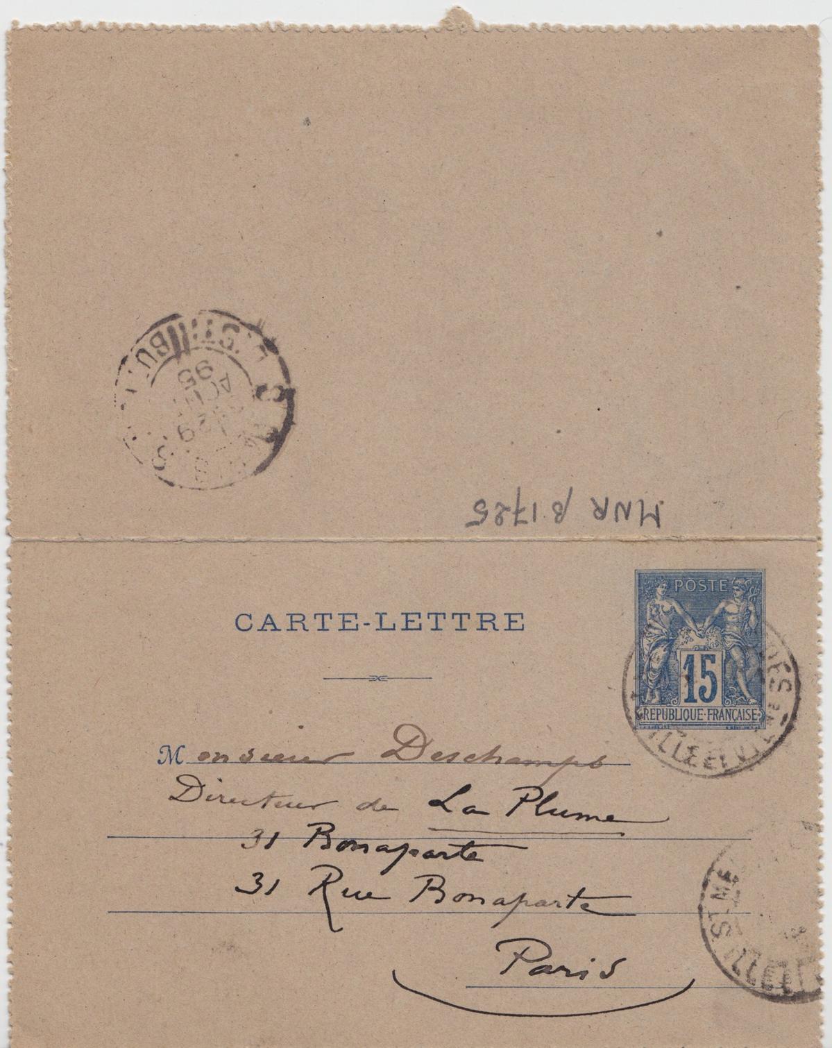 Illustration de la lettre