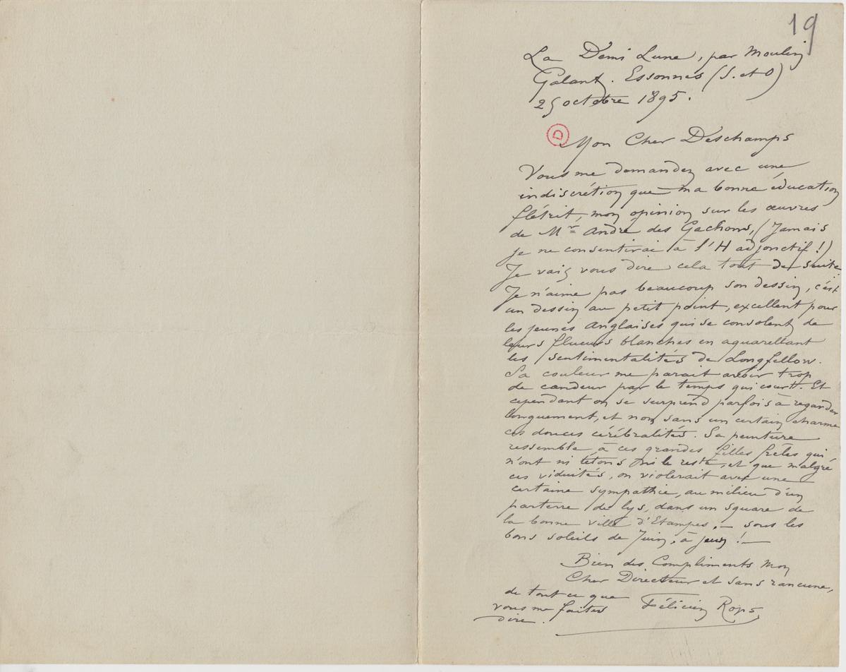 Illustration de la lettre