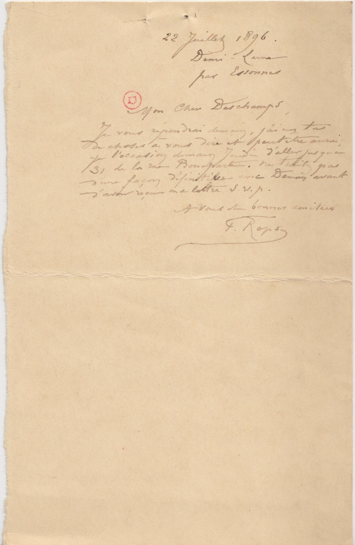 Illustration de la lettre