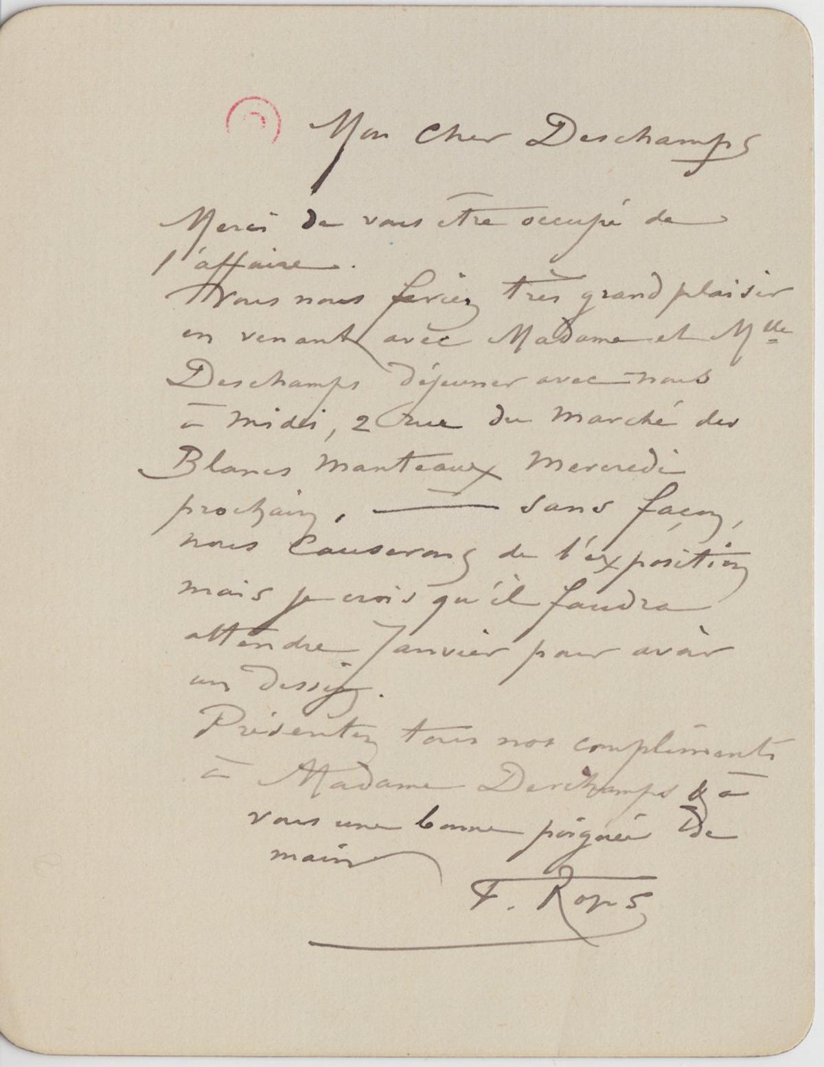 Illustration de la lettre