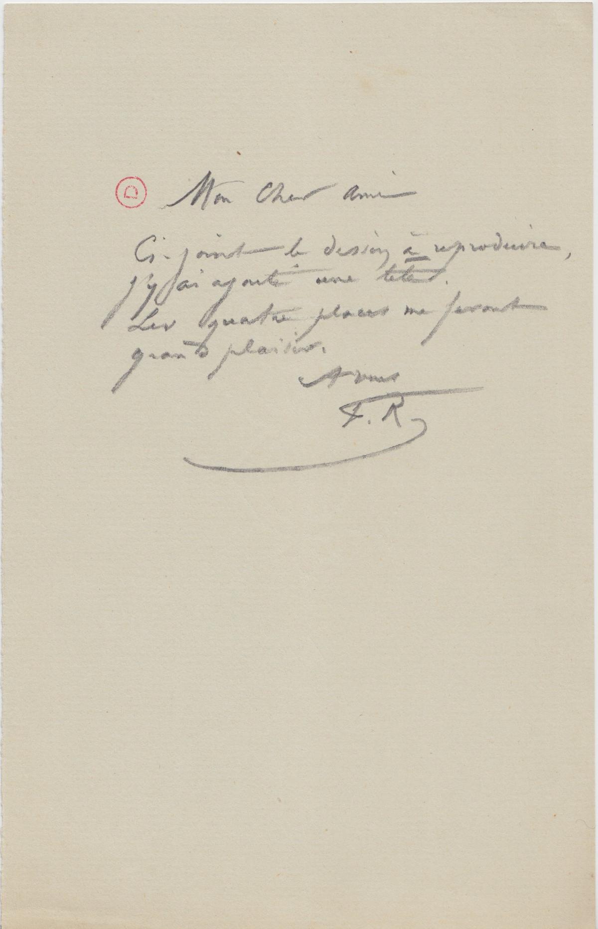 Illustration de la lettre