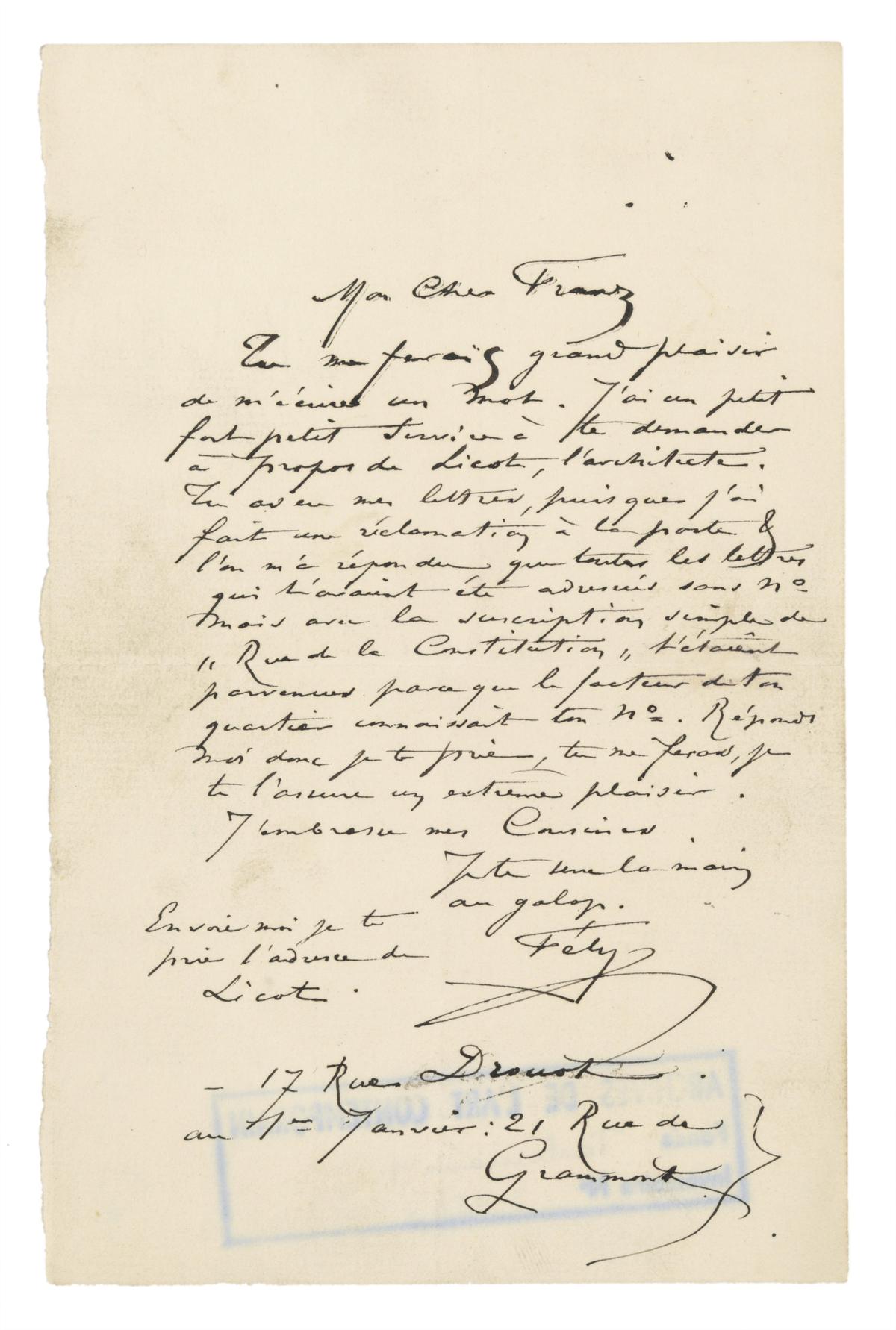 Illustration de la lettre