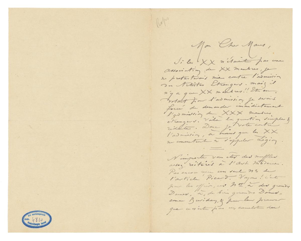 Illustration de la lettre