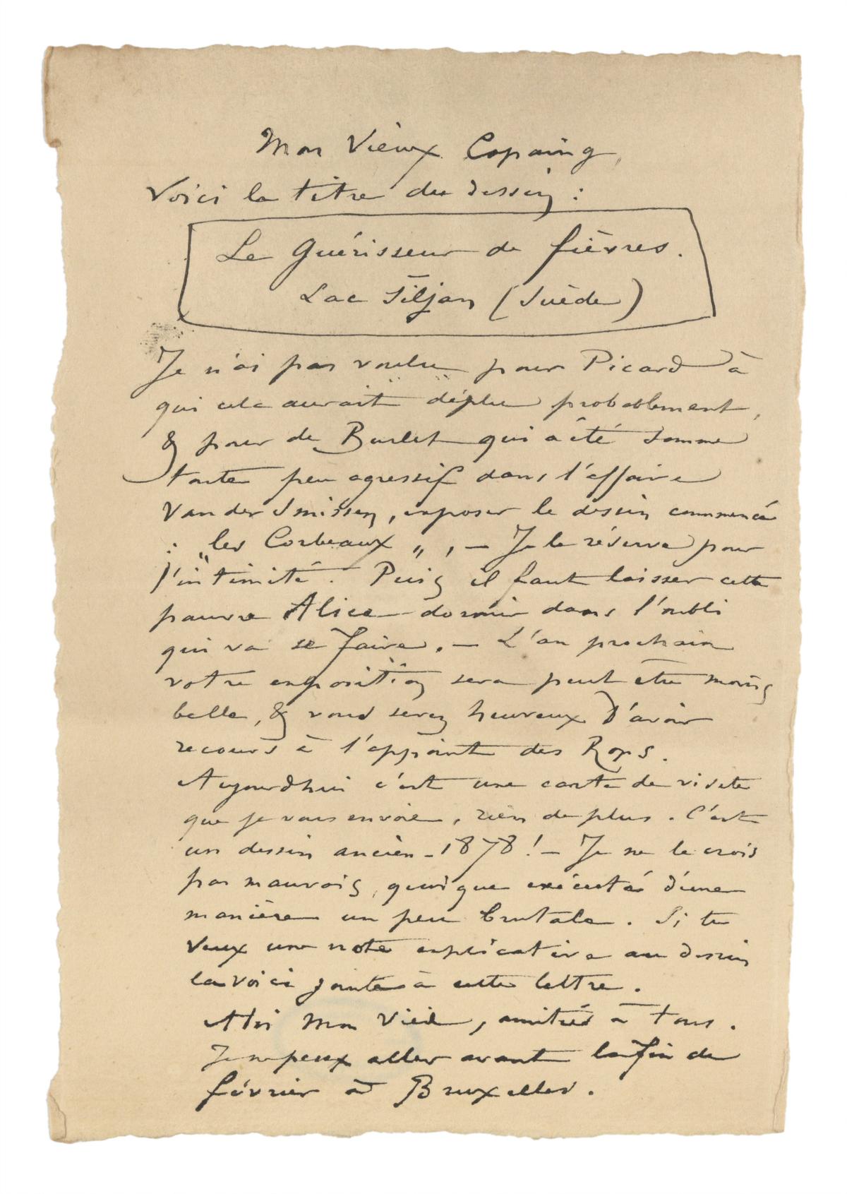 Illustration de la lettre