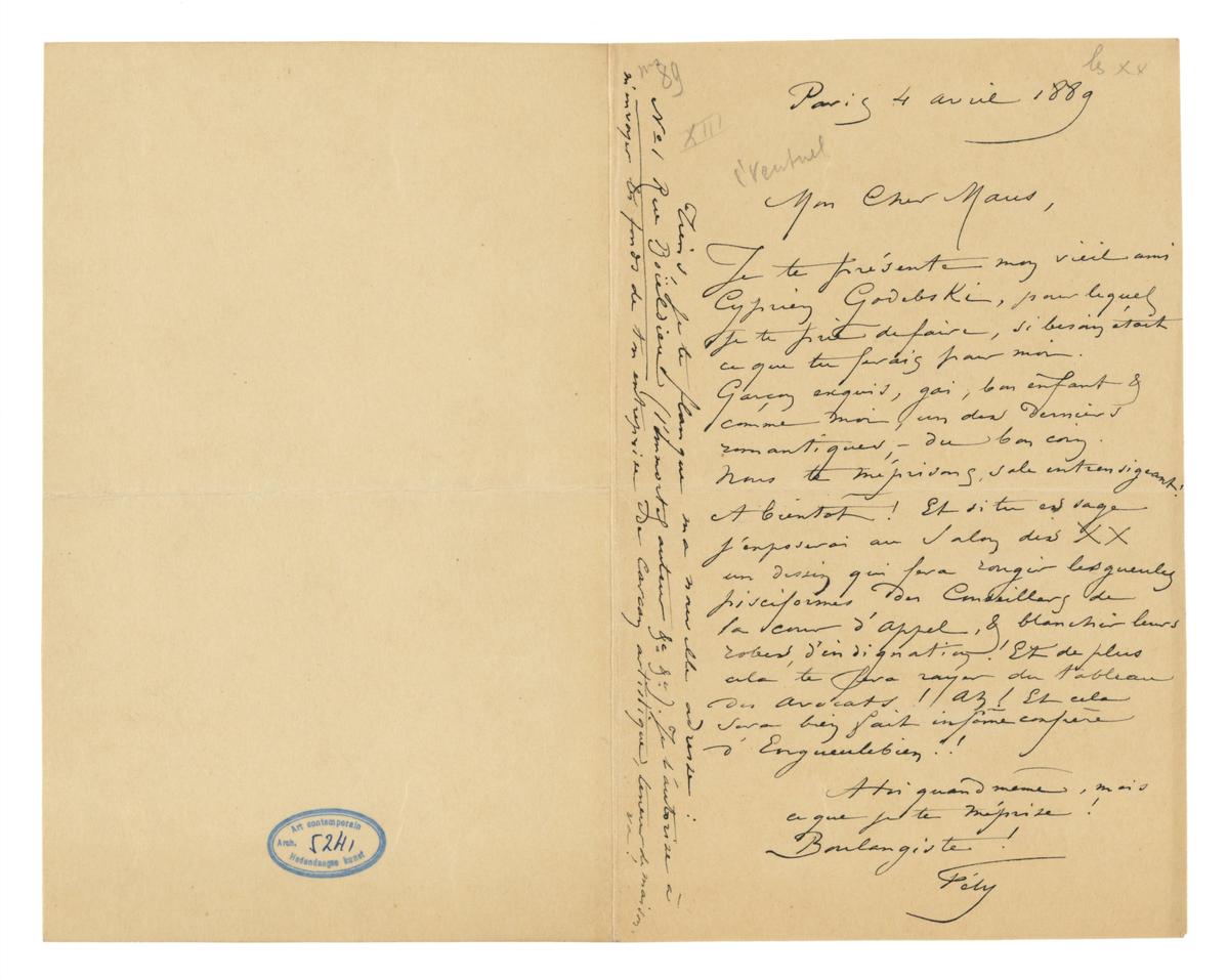 Illustration de la lettre