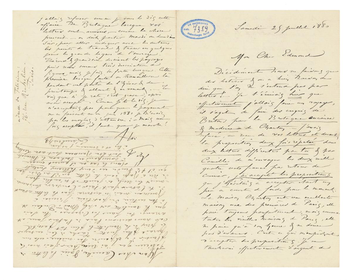 Illustration de la lettre