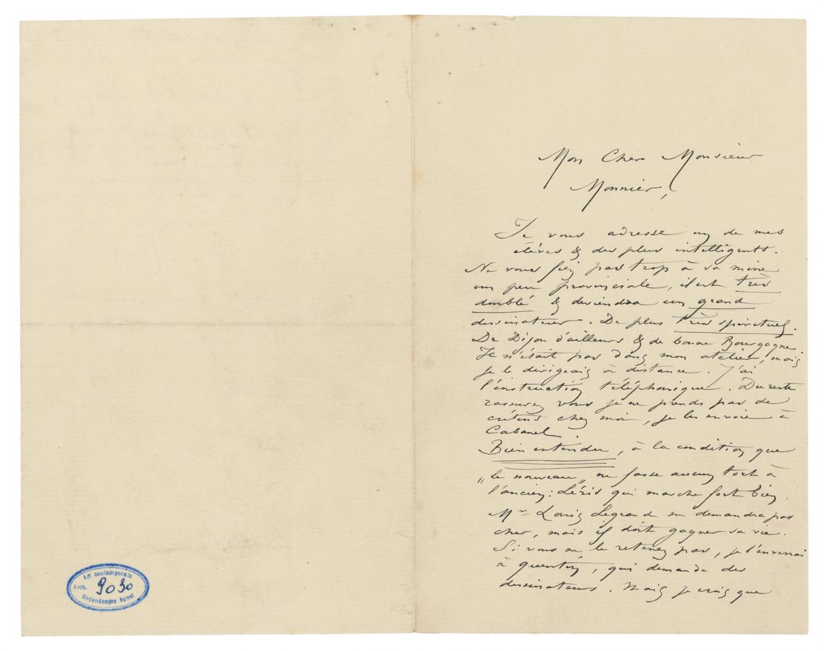 Illustration de la lettre