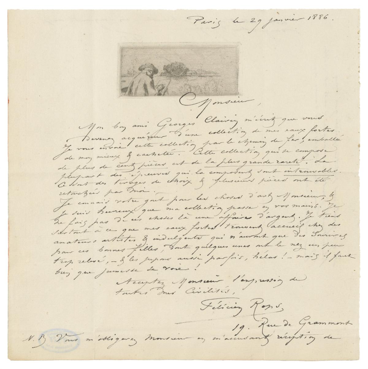 Illustration de la lettre