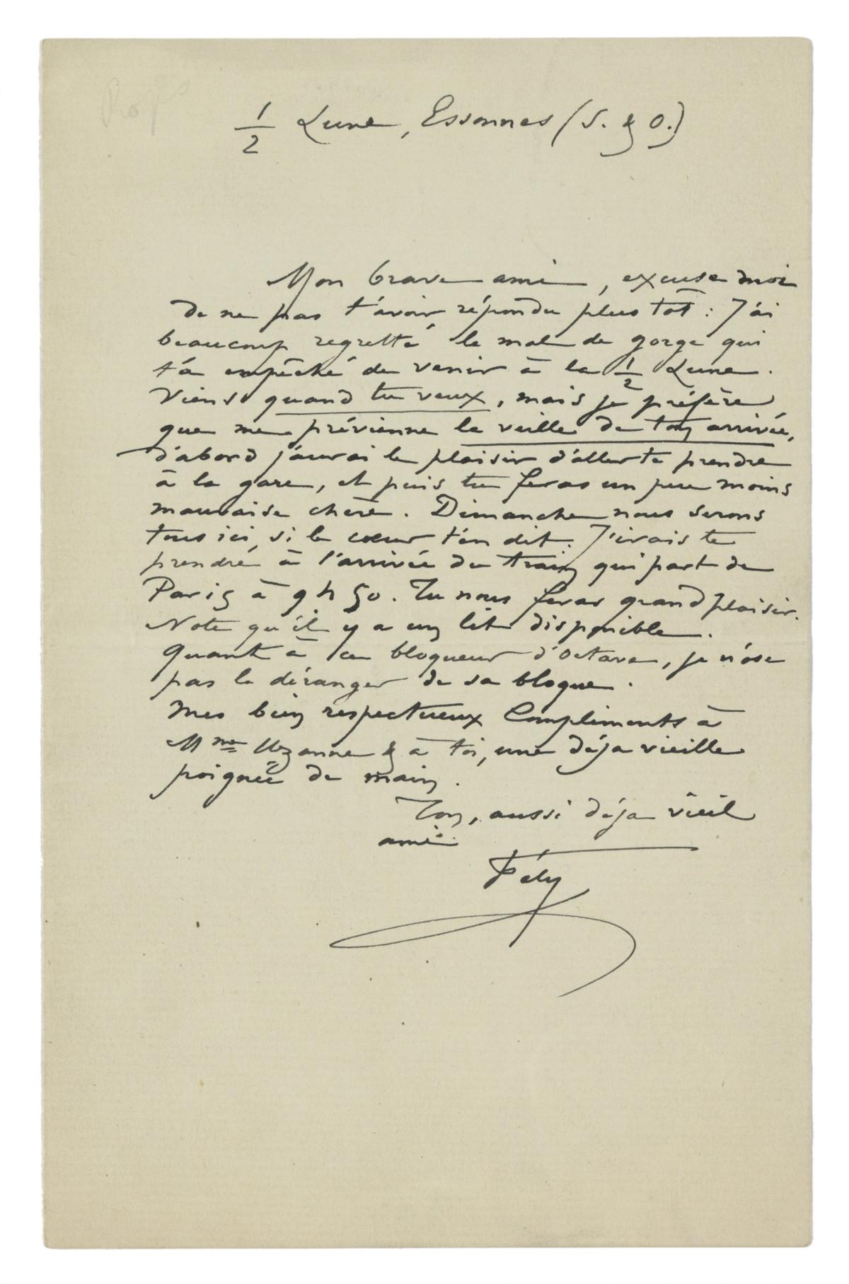 Illustration de la lettre