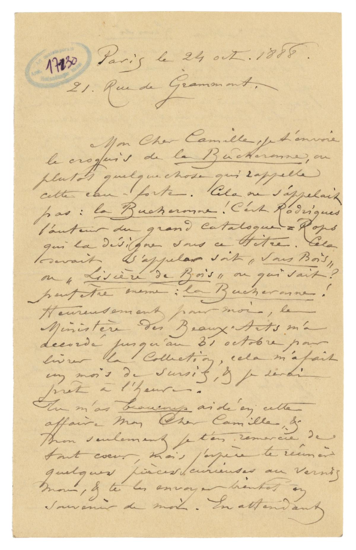 Illustration de la lettre