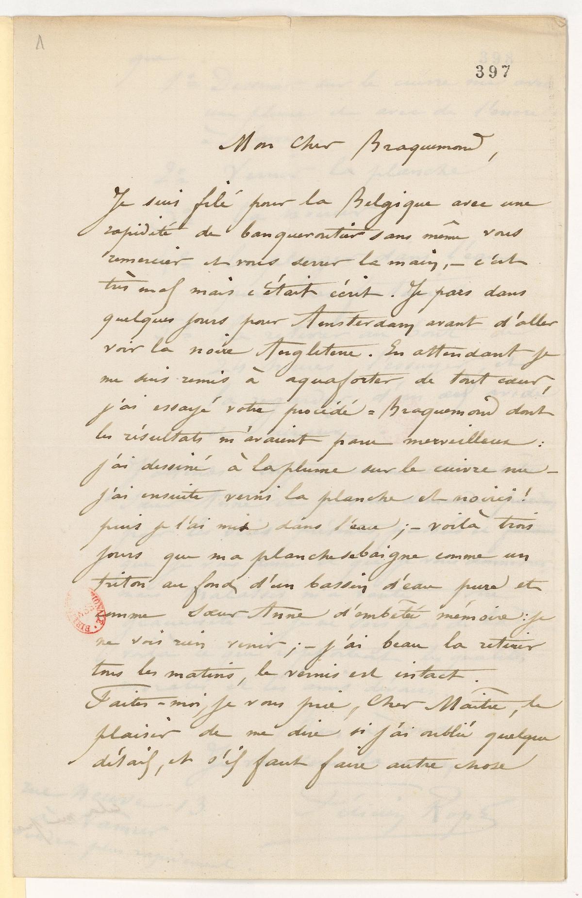 Illustration de la lettre