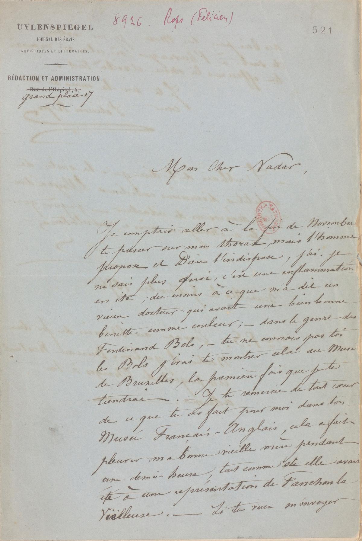 Illustration de la lettre