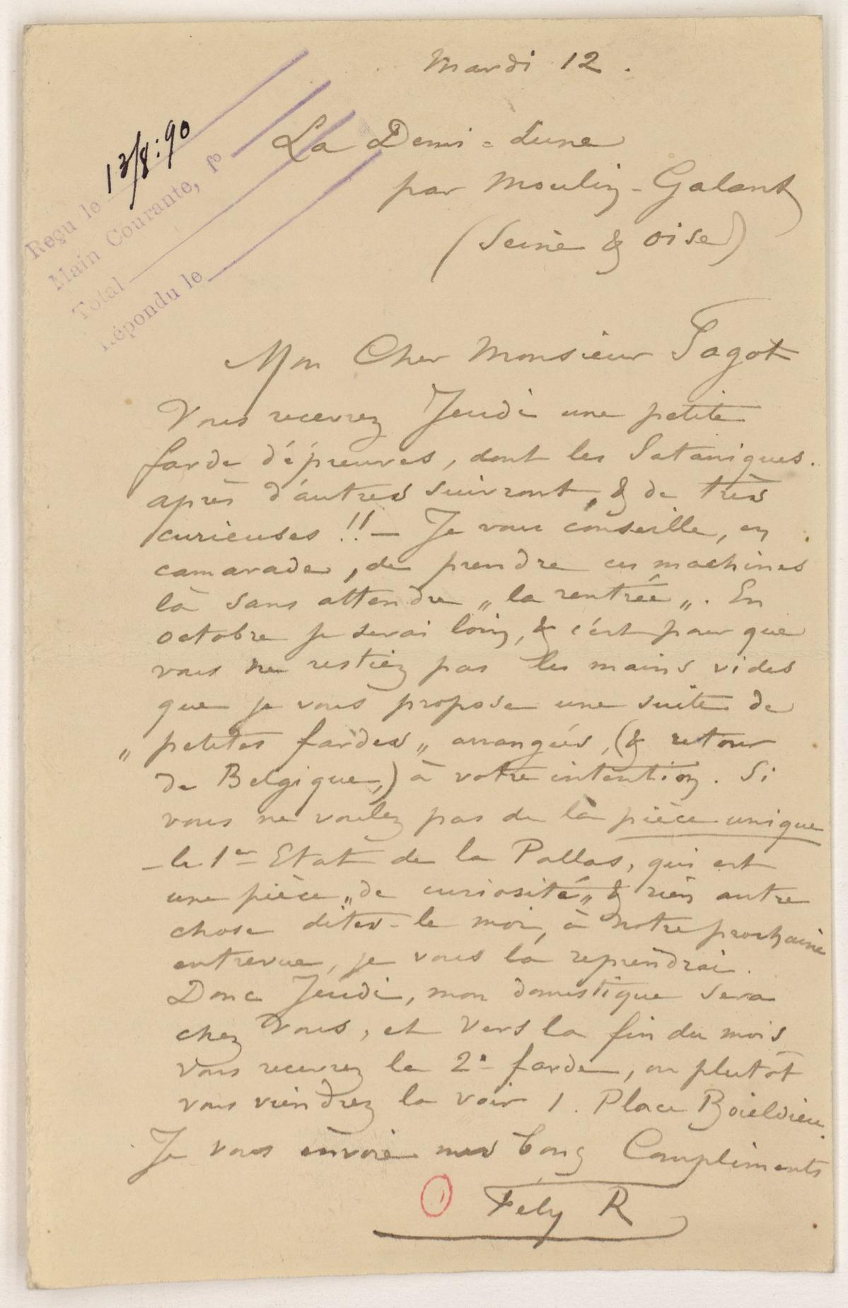 Illustration de la lettre