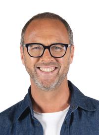 Cédric Wautier, présentateur de télévision belge (Photo: Benoît Bouchez)