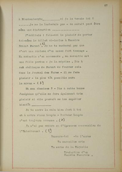 Copie non autographe réalisée par Lefebvre - Kunel de Félicien Rops à [Victor] Coco [Hallaux]. [Blankenberghe], 0000/00/00. Bruxelles, Musées Royaux des Beaux-Arts de Belgique, 8811/t5/p67