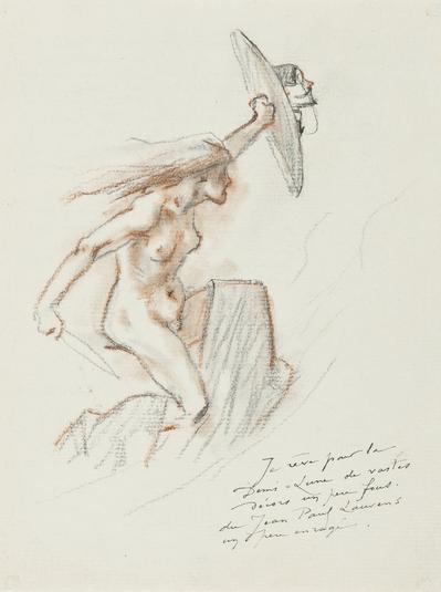 Lettre de Félicien Rops à Inconnu. s.l., 1889/00/00. Province de Namur, musée Félicien Rops, APC/27194/10