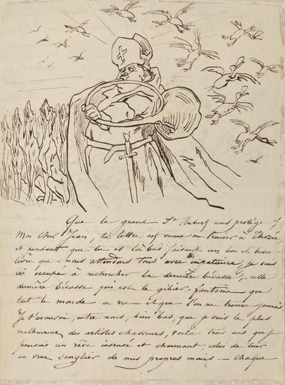 Lettre de Félicien Rops à Jean Inconnu. Mettet, 0000/00/00. Province de Namur, musée Félicien Rops, APC/27194/45a