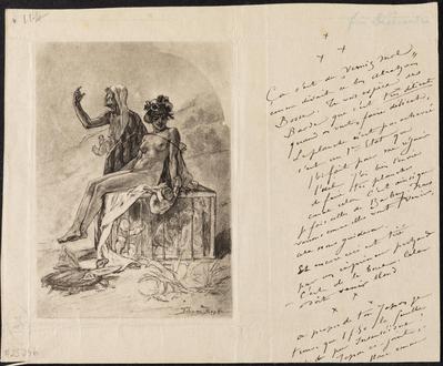 Épreuve avec lettre de Félicien Rops à [Inconnu], s.l., 0000/[12]/00, Arwas Archives, en dépôt au musée Rops, ARW LE 003