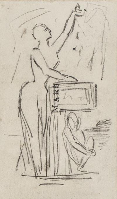 Carte de Félicien Rops à Armand [Gouzien?]. s.l., 0000/00/00. Province de Namur, musée Félicien Rops, Bon/LE/117