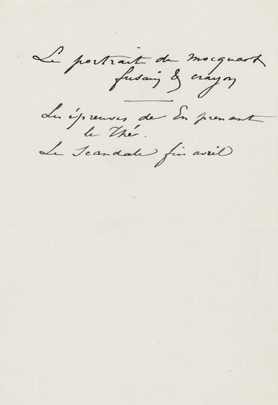 Fragment de Félicien Rops à [Maurice] [Bonvoisin]. s.l., 0000/00/00. Province de Namur, musée Félicien Rops, Bon/LE/87