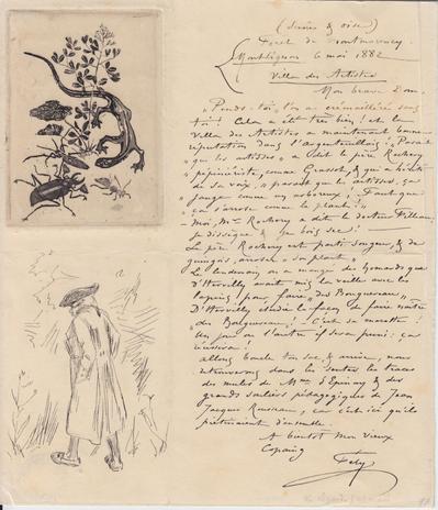 Lettre de Félicien Rops à [Léon] Dommartin. Montlignon, 1882/05/06. Collection privée, CPEA/4