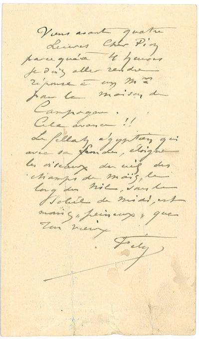 Carte-Télégramme de Félicien Rops à Octave Uzanne. s.l., 1889/03/07. Collection privée, CPEL/2