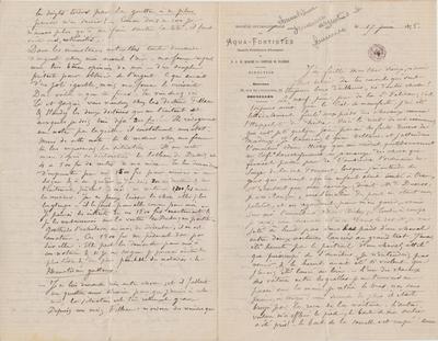 Lettre de Félicien Rops à [Léon?] [Dommartin?]. s.l., 1875/06/17. Bruxelles, Bibliothèque royale de Belgique, II/6655/468/65