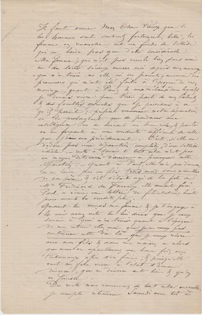 Lettre de Félicien Rops à [Léon?] [Dommartin?]. s.l., 0000/00/00. Bruxelles, Bibliothèque royale de Belgique, II/6655/468/67