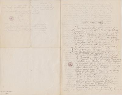 Lettre de Félicien Rops à Léon [Dommartin]. s.l., 0000/00/00. Bruxelles, Bibliothèque royale de Belgique, II/6655/468/68