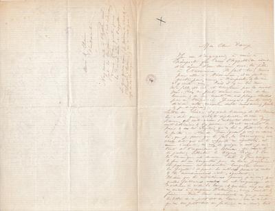 Lettre de Félicien Rops à [Léon] [Dommartin]. s.l., 0000/00/00. Bruxelles, Bibliothèque royale de Belgique, II/6655/468/88