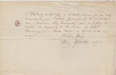 Lettre de Félicien Rops à [Léon] [Dommartin]. Paris, 1876/07/18. Bruxelles, Bibliothèque royale de Belgique, II/6655/468/95