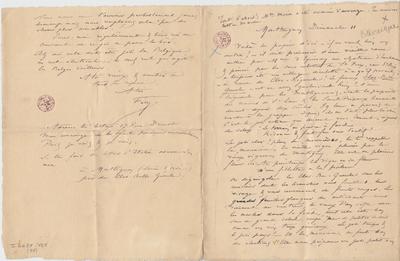 Lettre de Félicien Rops à [Léon?] [Dommartin?]. Montlignon, 0000/00/00. Bruxelles, Bibliothèque royale de Belgique, II/6655/468/97