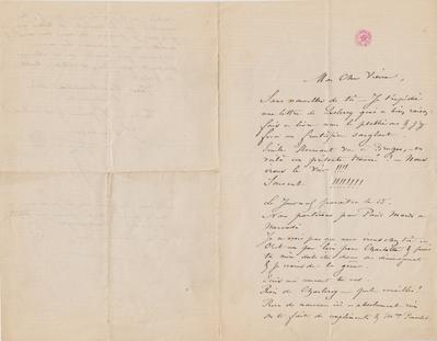 Lettre de Félicien Rops à [Léon] [Dommartin]. s.l., 0000/00/00. Bruxelles, Bibliothèque royale de Belgique, II/6655/469/19