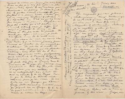 Lettre de Félicien Rops à [Léon] [Dommartin]. s.l., 0000/00/00. Bruxelles, Bibliothèque royale de Belgique, II/6655/469/6