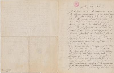 Lettre de Félicien Rops à [Léon?] [Dommartin?]. s.l., 0000/00/00. Bruxelles, Bibliothèque royale de Belgique, II/6655/469/79