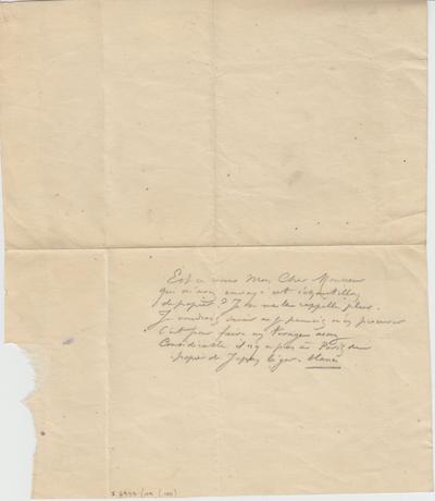 Lettre de Félicien Rops à [Armand] [Rassenfosse]. s.l., 0000/00/00. Bruxelles, Bibliothèque royale de Belgique, II/6957/19/40