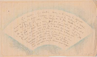 Lettre de Félicien Rops à Inconnu. [Paris], 0000/00/00. Bruxelles, Bibliothèque royale de Belgique, II/7034/5