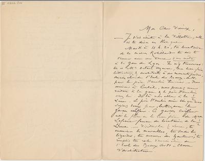 Lettre de Félicien Rops à [Octave] [Uzanne]. s.l., 0000/00/00. Bruxelles, Bibliothèque royale de Belgique, III/1802/14