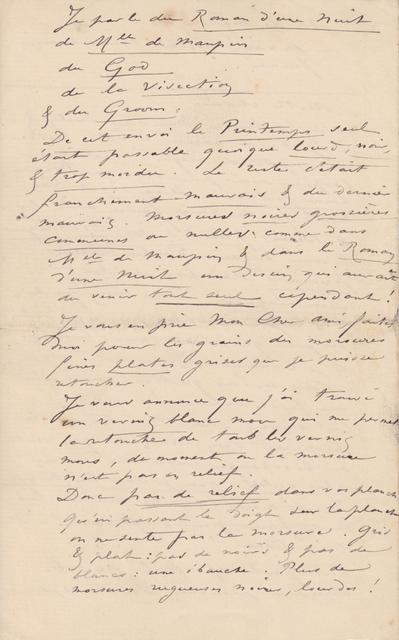 Lettre de Félicien Rops à [Léon] Evely. Paris, 1885/01/05. Bruxelles, Bibliothèque royale de Belgique, III/215/1/20, III/215/1/20a et III/215/1/20b