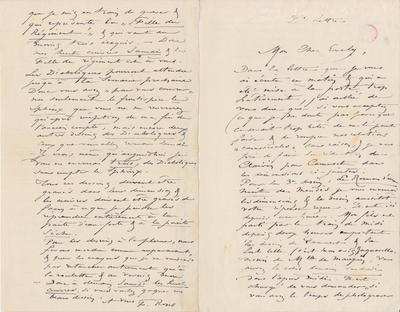 Lettre de Félicien Rops à [Léon] Evely. s.l., 1884/00/00. Bruxelles, Bibliothèque royale de Belgique, III/215/10/12